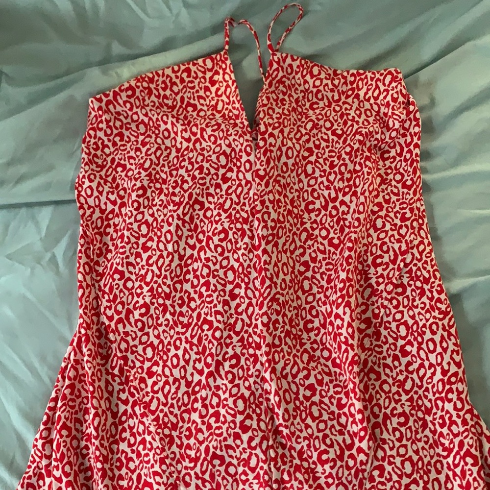 Red Leopard Print dress